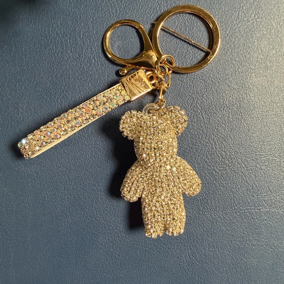 Accessories - Sparkling Rhinestone Bear Keychain/Bag Charm